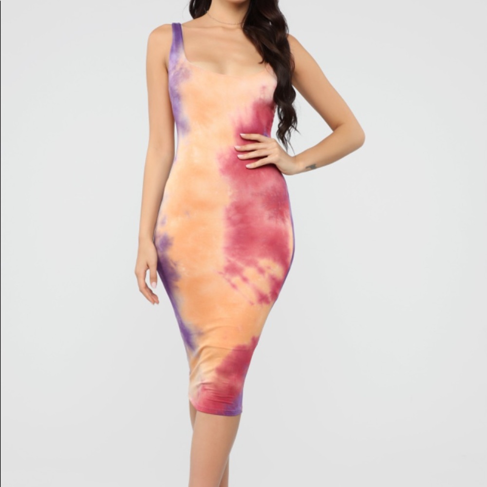 Tye dye Midi dress